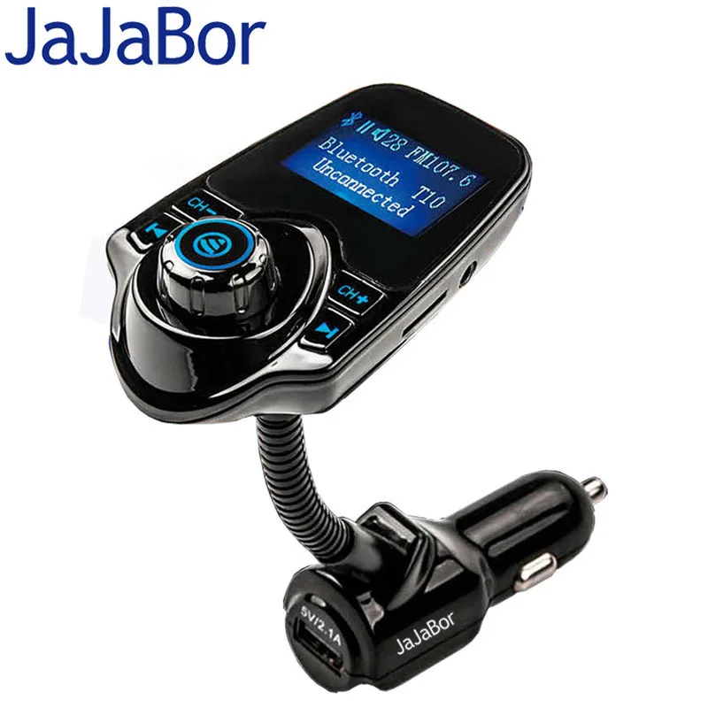 JaJaBor Bluetooth Car Kit Hands Free FM Transmitter MP3 Music Player 5V