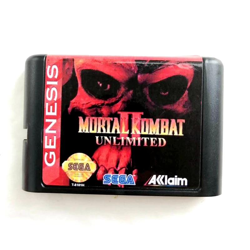 Mmoral Kombat 2 неограниченная карта памяти 16 бит MD для sega Mega Drive 2 для sega Genesis Megadrive