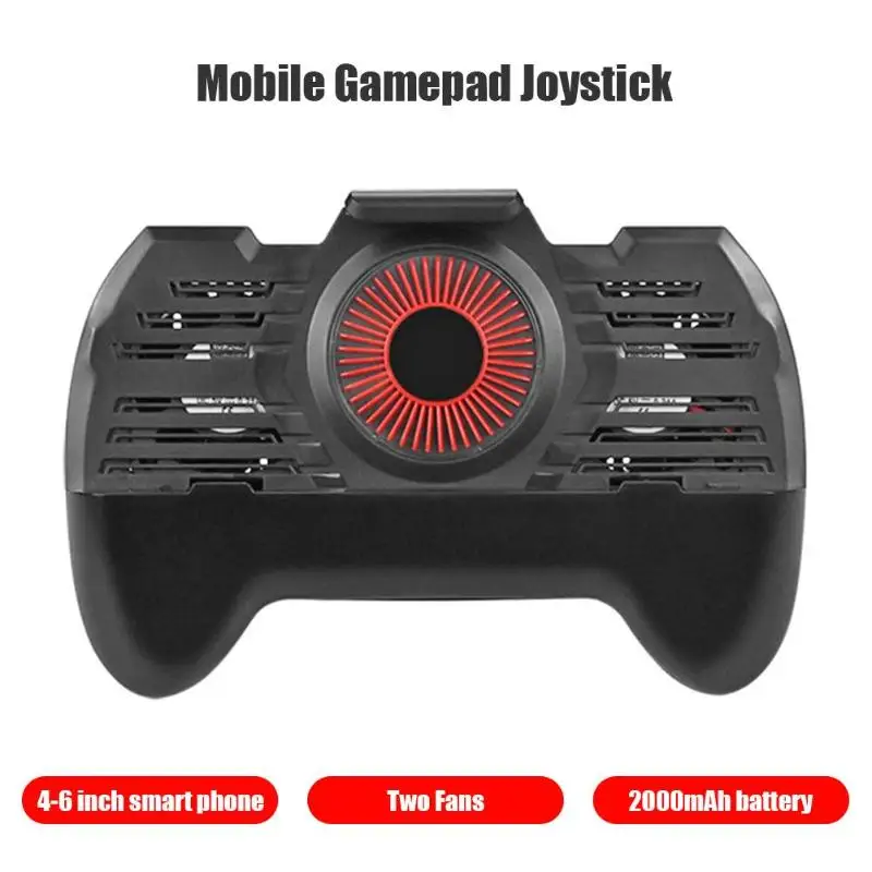 Adjustable Mobile Gamepad for Pubg Controller with Dual Cooling Fan Free Fire Aim Key Button for Pubg Trigger Gaming Accessories