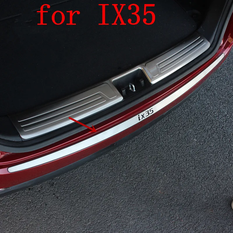

High quality Car-covers stainless steel External Rear bumper Protector Sill 1PCS fit for 2010-2015 Hyundai IX35 Car styling