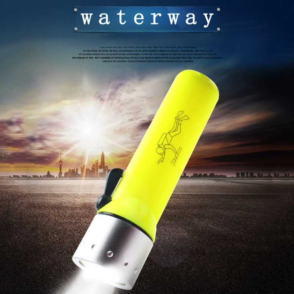 

LED Diving flashlight Underwater light CREE Waterproof dive Flashlight Lamp Torch lantern hunting