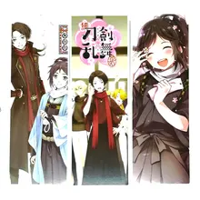 36 шт./компл. аниме Touken Ranbu Бумага Закладка для книги канцелярские принадлежности закладки книжные держатели карты сообщения подарочные канцелярские товары