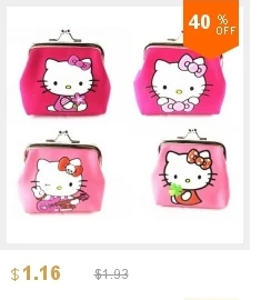 1 шт. Прекрасный hello Kitty pu кожаные кошельки для монет нулевой кошелек для девочек Женский кошелек, леди нулевые кошельки, Монета Сумка