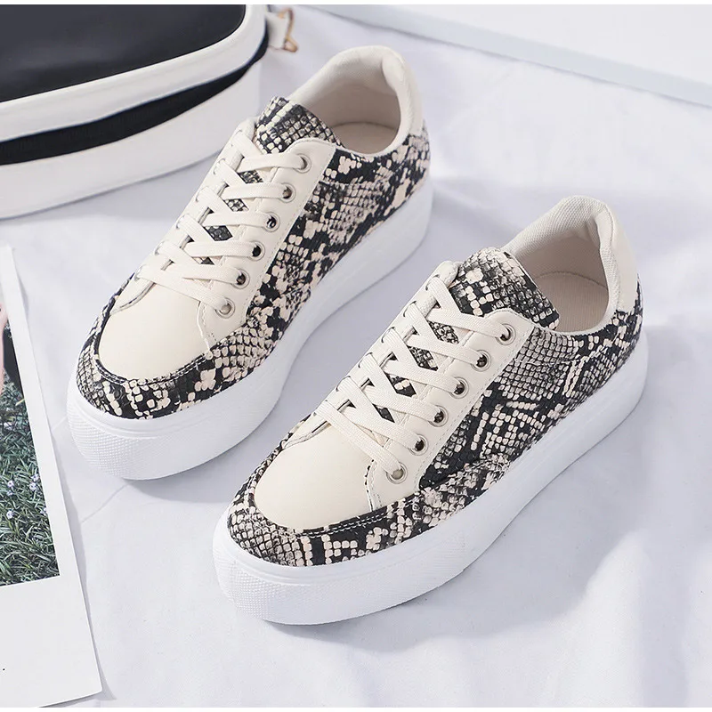 MCCKLE Autumn Shoes Women Casual Platform Flats Vulcanized Lace Up Female Sneakers Fashion White Shoes Ladies Leisure Footwear