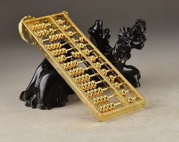 

SUPERB CHINESE OLD HANDWORK COLLECTIBLES COPPER RARE ABACUS PENDANT DECORATION