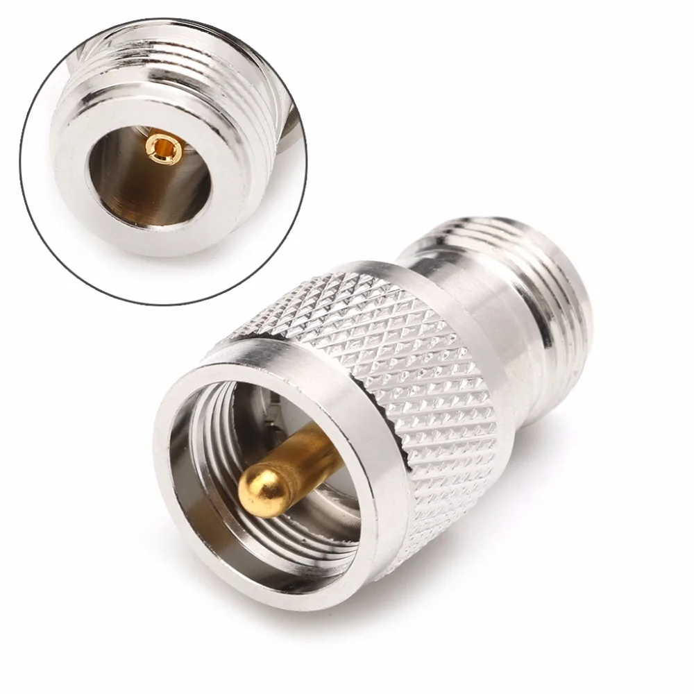 

PL259 UHF Plug Male To N Female Jack Straight 50 Ohm RF Connector
