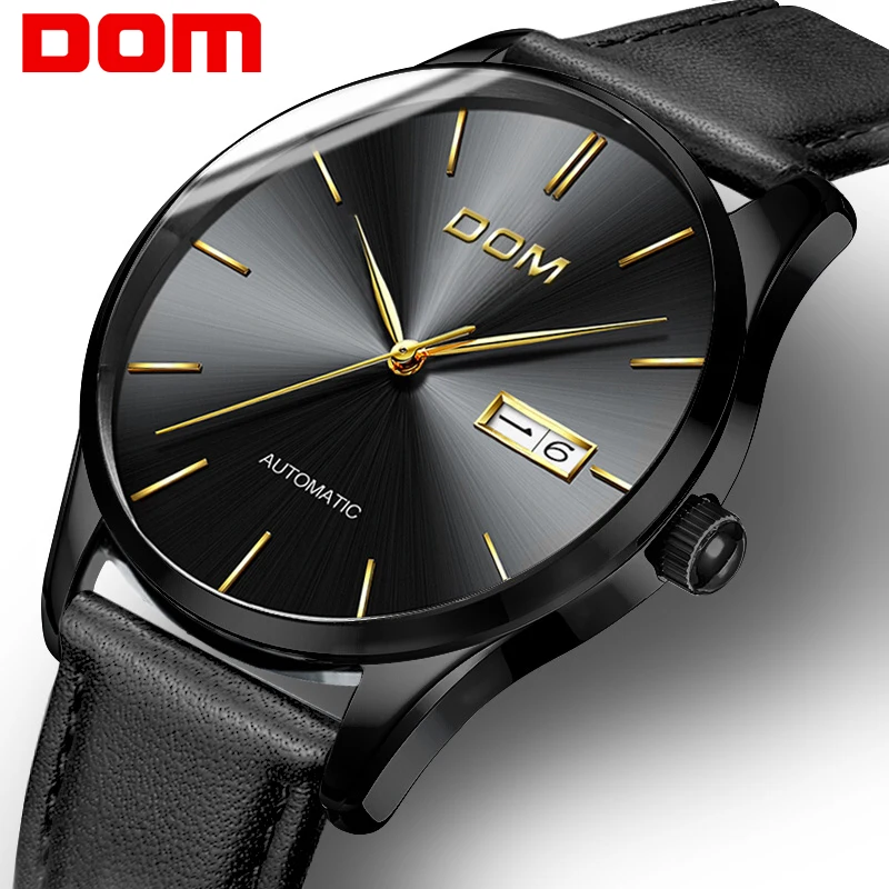 DOM Watch Men New Fashion Top Brand Luxury Lether Strap Waterproof Sport Watch Mechanical Wristwatches Relogio Masculino M-89 DOM Watch Men New Fashion Top Brand Luxury Lether Strap Waterproof Sport Watch Mechanical Wristwatches Relogio Masculino M-89