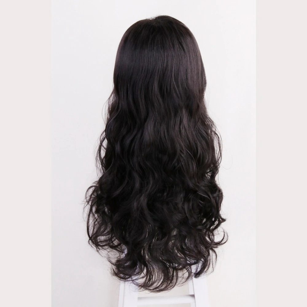 60cm Princess Diana Wonder Woman Cosplay Wig Black Long Curly Synthetic Hair Halloween Costume Party Wigs + Wig cap 60cm Princess Diana Wonder Woman Cosplay Wig Black Long Curly Synthetic Hair Halloween Costume Party Wigs + Wig cap