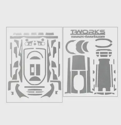 T-WORK Futaba 7PX радио стикер кожи зеркало хром радио 3D цвета графит наклейка для futaba 7PX Подарок протектор экрана - Цвет: A