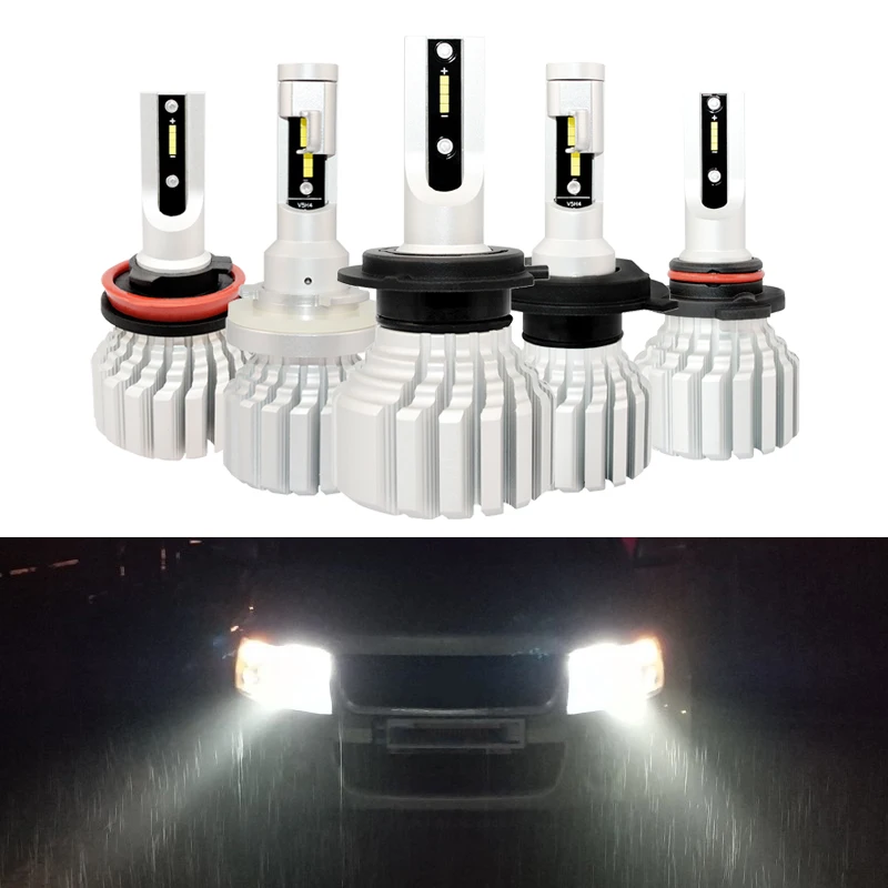 2PCs Auto Headlight Replacement Bulbs Kits H4 H7 HB3 H11 H1 9005 9012