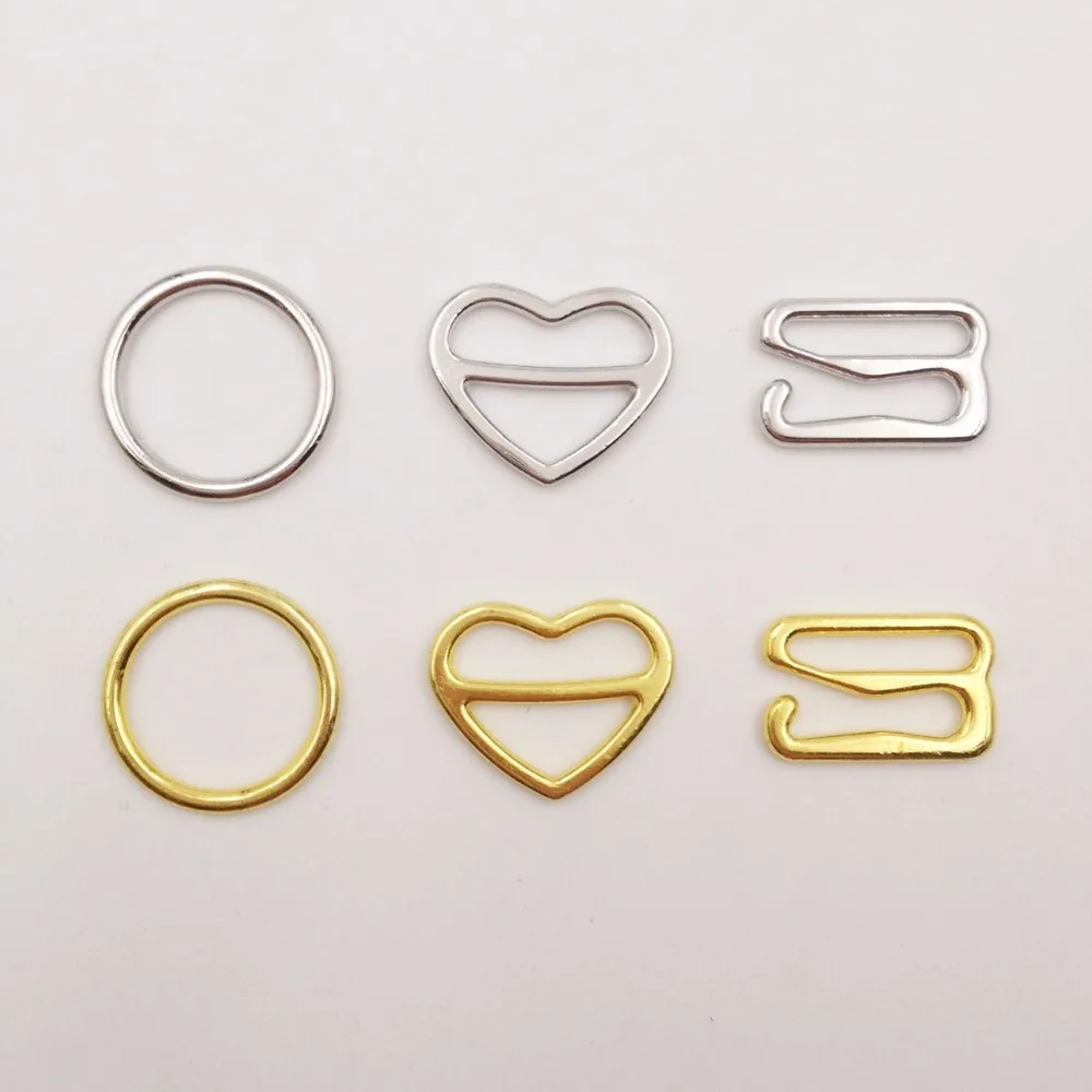 150 Set Ganci E Occhielli Per Cucire – Ferro – Misure 12,5 / 14 / 17 Mm – Per Reggiseni, Gonne, Pantaloni