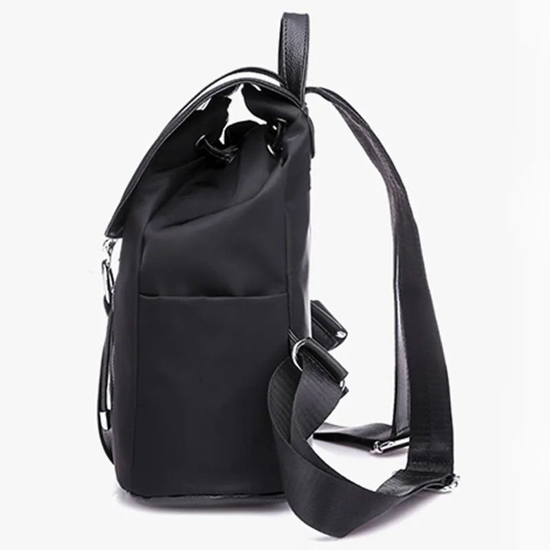 

Fashion Waterproof Oxford PU Leather Backpack Girls School Bag Shoulder Bag Women Backpacks(Black)
