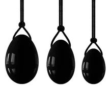 RuiTong, обсидиан, Йони, яйцо, Женский Массажер для вагинального массажа, подтяжка, вагинальное яйцо ручной работы из нефрита, для упражнений Кегеля, Freeshippig