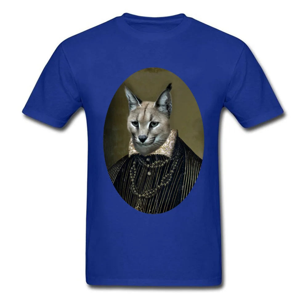 Cotton Fabric Men's Short Sleeve Henri Lynx T Shirts Simple Style Tops Shirts Company Printed Crewneck Tee-Shirt Henri Lynx blue