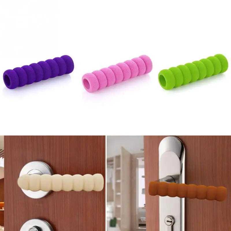 

Essebtial Baby Children Safety Door Handle Spiral Anti-Collision Knob Home Candy Color Decorative Safety Doorknob Pad Cases