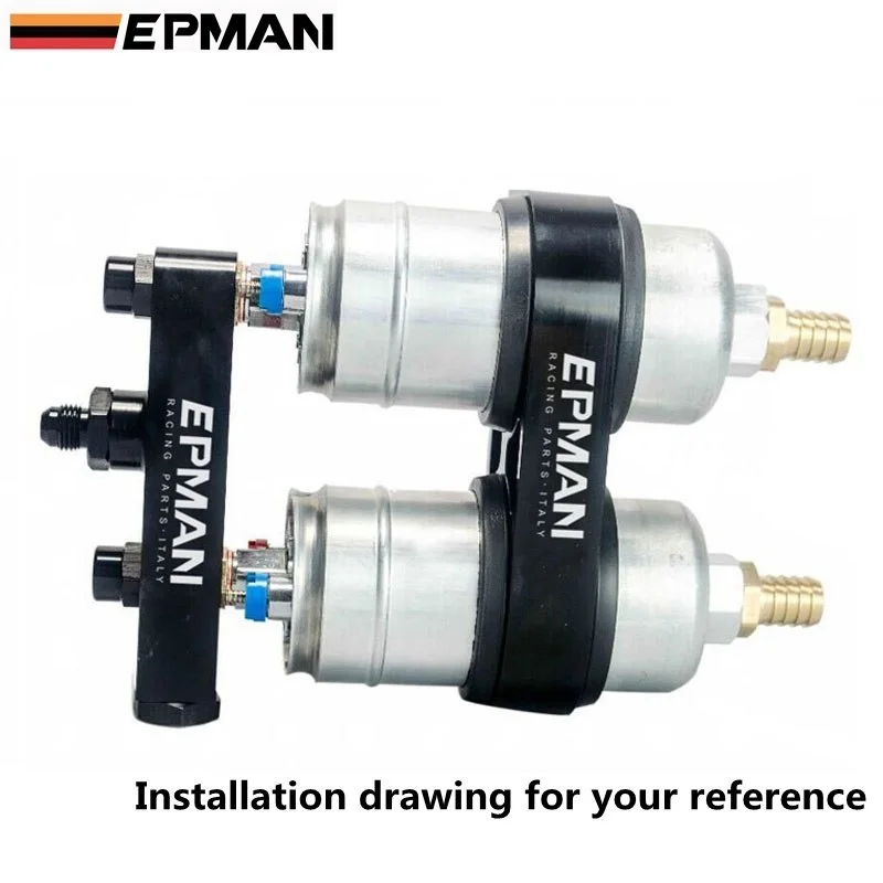 EPMAN заготовка алюминиевая сборка Твин топливный насос выпускной коллектор для EPMAN 044 топливный насос для BMW e39 android EP-CA120S-YG