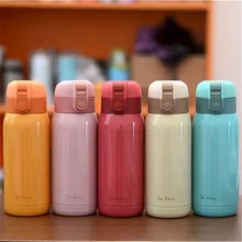 2016 Nueva Lindo Mini termo Taza del Vacío del Acero Inoxidable luz y niños portable de la botella de agua de Café Tazas De Té Caliente de La Venta