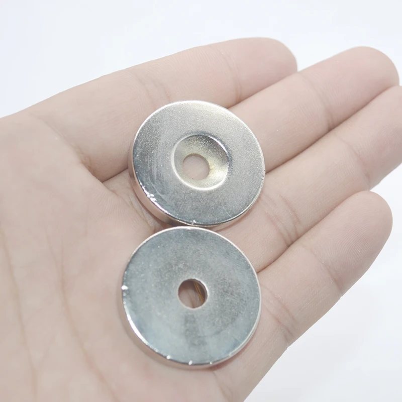 5 шт. N40 30 мм x 5 мм магнит потайной неодимовый магнит кольцевое отверстие 5 мм маленькие круглые постоянные супер сильные мощные магнитные магниты