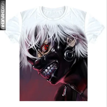 

Summer Short Sleeve Creative Tokyo Ghoul T-shirts Animation Cartoon Print Fashion T Shirts DT025