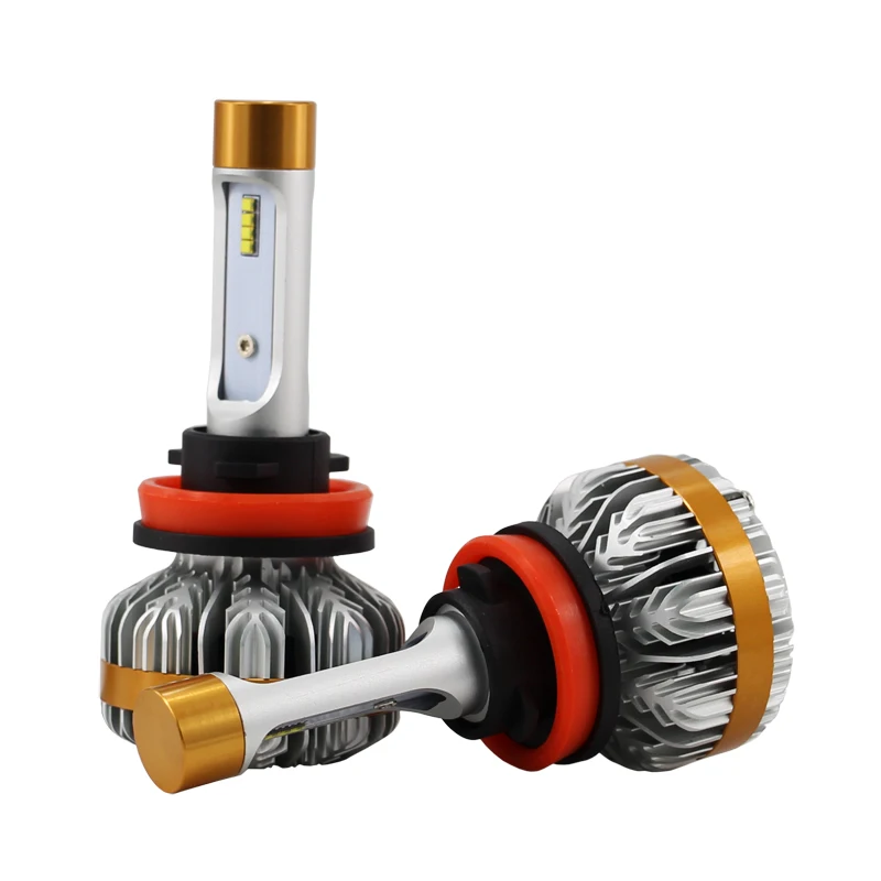 

1 Set H8 H9 H11 50W 6000LM Z7 LED Headlight LUMILED LUXEON ZES Chips Built-in Canbus Decoder Pure White 6000K Driving Fog Lamps