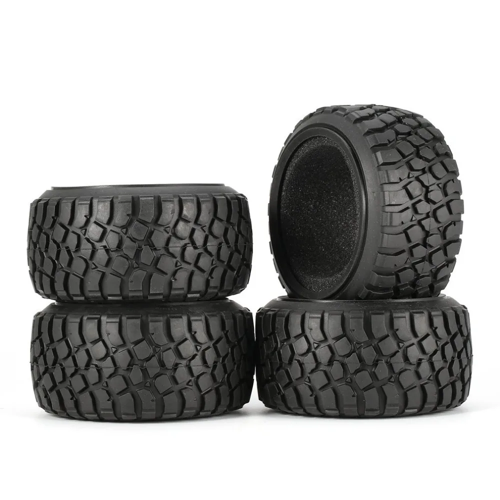 

4Pcs AUSTAR AX-4004 105mm Short Truck Tyre Skin for 1/10 Off-road Truck Crawler Racing RC Car Model Accessories