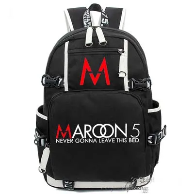 

Hip Hop Maroon 5 Backpack Cosplay Fashion Canvas Bag Luminous Schoolbag Travel Bags