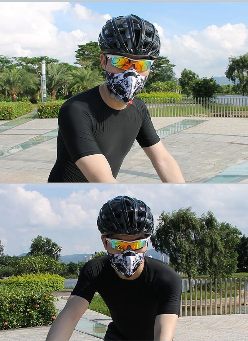 Велосипедная маска Ветрозащитная маска для лица дышащая Балаклава для велоспорта, лыжного спорта, рыбалки, катания на коньках