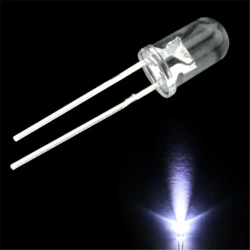 

New Arrival LED Diodes Accessory 1000pcs 5MM Red/Green/Blue/Yellow/White Round Water LED Diodes Decor Ornaments