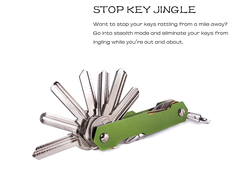 Модный держатель для ключей, алюминиевый сплав, брелок, гибкий держатель для ключей, зажим, EDC, алюминиевый держатель для ключей, зажим для ключей, органайзер, папка