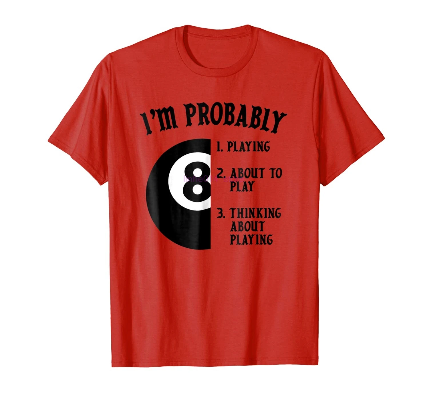 

brand men shirt 8 Ball Pool Player Billiards Novelty Gift T Shirt