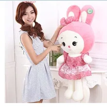 Чучело 100 см Милая Красивая юбка Кролик плюшевая игрушка розовый или оранжевый подушка кукла подарок w3820