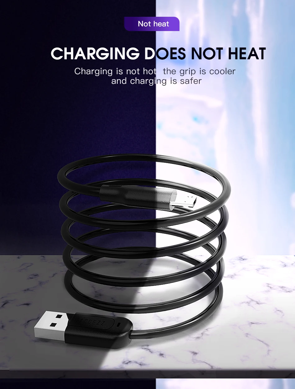 !ACCEZZ USB Data Cable For Android Micro USB For Samsung Galaxy S6 S7 Edge Xiaomi Redmi Huawei Phone Charging Long Cable Charger 3M(8)