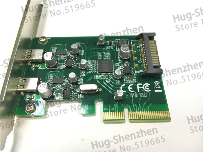 2 порта USB-C USB 3,1 type-C PCI express Card pci-e 4x к usb3.1 type C адаптер супер скорость для MAC PRO OSX 10,9-10,14