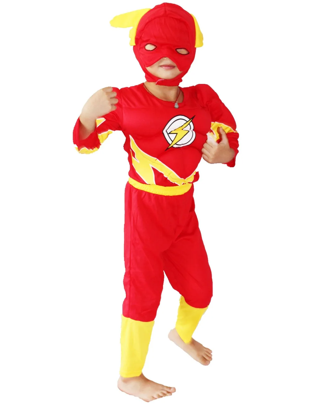 3 7 years party kids comic marvel flashbarry allen muscle halloween costume kid