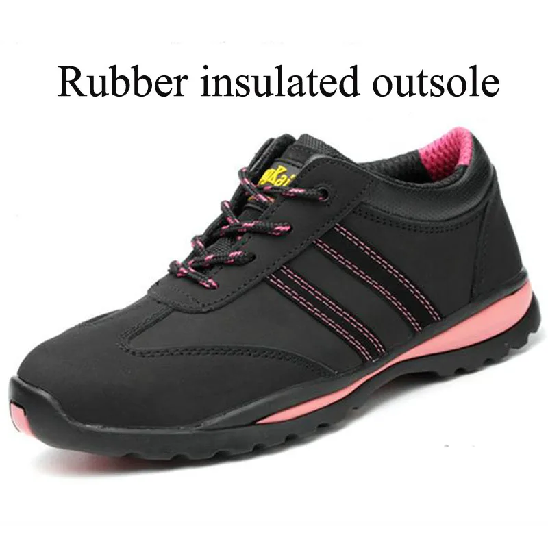 Защитная обувь со стальным носком; Летняя женская обувь для работы; дышащая водонепроницаемая обувь; износостойкая обувь; DXZ032
