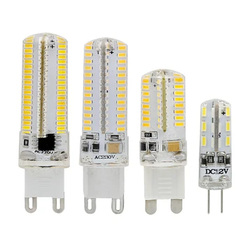 

1W 3W 4W 5W SMD LED Bulb 24 64 104 152 LEDs 220V 110V G9 12V G4 LED Corn Light for candle lamp crystal chandelier