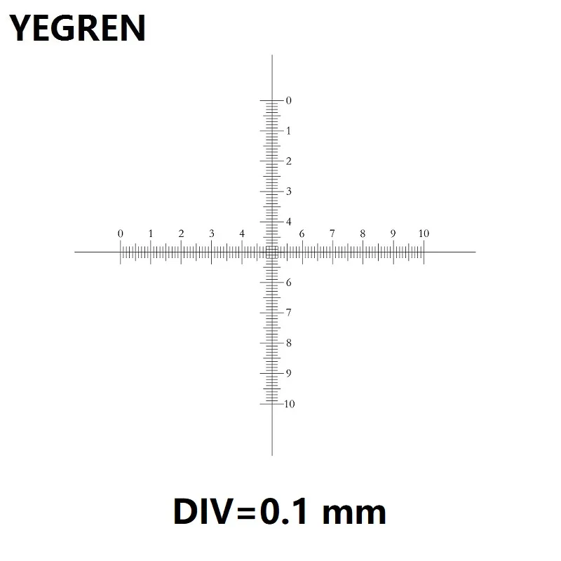 DIV 0,1 мм Микрометр окуляра для микроскопа глазной калибровки Graticule крест линейка 10x10 весы CAT907 C7 измерительные весы