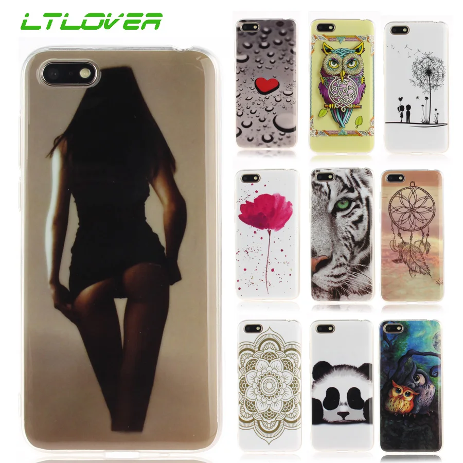 Fashion Tiger Lion Panda Soft Silicone Cell Phone Case For Huawei Y5 2018 Back Cover Honor 7A Mobile Shell Capa |