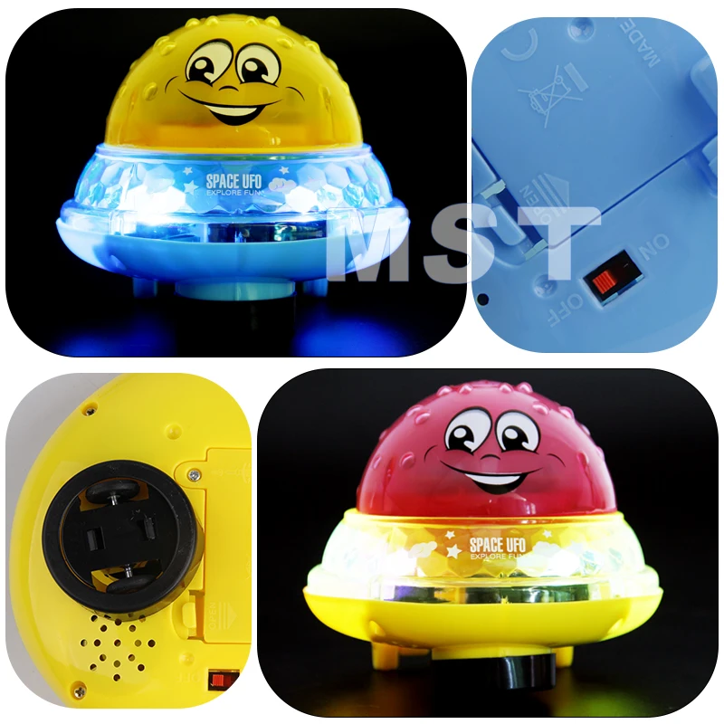 Bath Toys Spray Water Light Rotate With Shower Pool Kids Toys For Children Swimming LED Light Toys Water Balloons Games Toy
