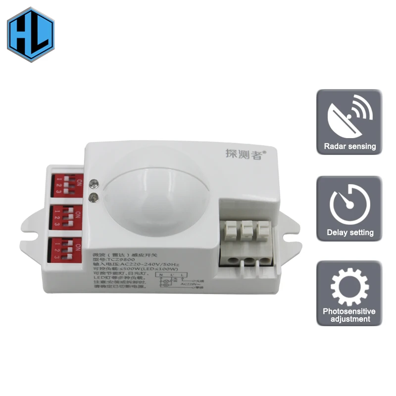

High-quality Microwave Radar Switch AC 110V 50Hz High-Frequency Intelligent Body Sensor for Shopping Restaurants
