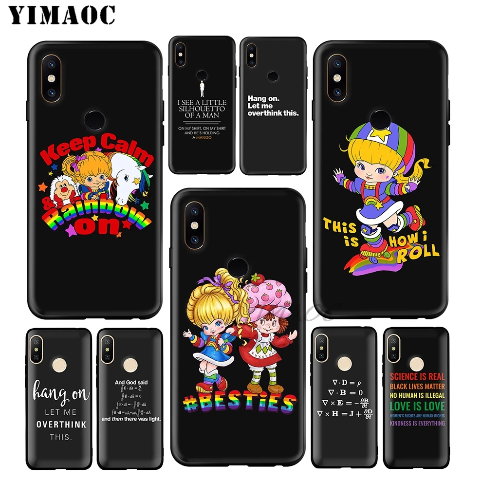 Мягкий чехол YIMAOC Rainbow Brite Overthink для Xiaomi Redmi Note 7 6 6A 5 4 4X 4A 5A S2 7A GO K20 Plus Pro |