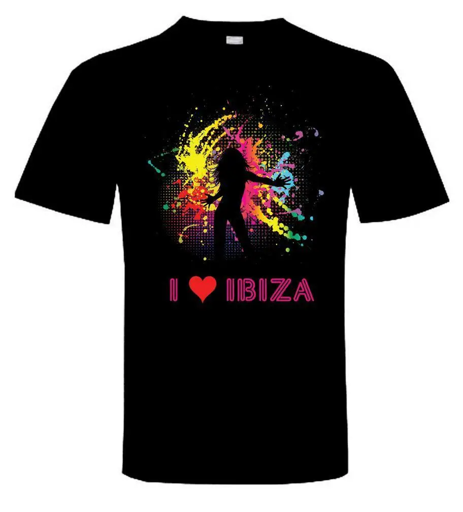 Футболка I Love Ibiza-Клубная одежда с космическим принтом Pacha Amnesia модные брендовые