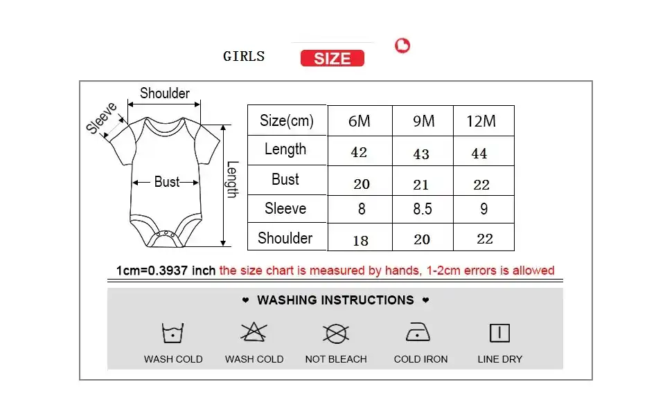 Baby Girl Clothes Size Chart