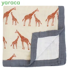 2 слоя Детские одеяла для пеленания и кроваток из бамбуковых волокон, муслиновая пеленка супер мягкие детские пеленальный Обёрточная бумага для детей Детские Товары для детей Ванна Полотенца