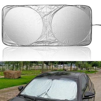 

150x70cm Car Sunshade Sun shade Front Rear Window Film Windshield Visor Cover UV Protect Reflector Car-styling High Quality