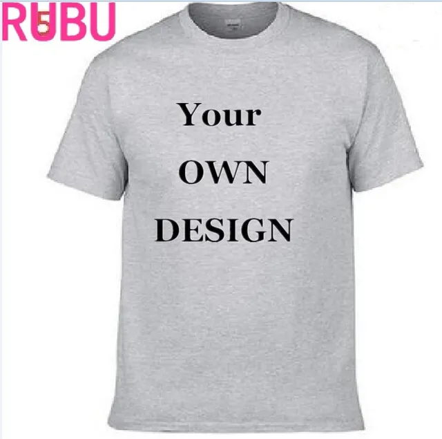 2017 Your OWN Design Brand Logo/Picture White Custom Men and women t-shirt Plus Size T Shirt Men Clothing