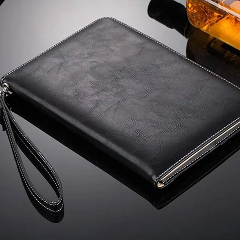 Мини 4 ретро портфель ручной ремень держатель кожаный чехол для Apple ipad Mini4 IV Авто Пробуждение/сна Смарт Стенд Флип сумки чехол - Цвет: black