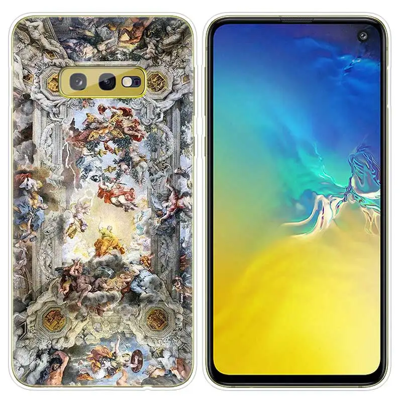 Силиконовый чехол для samsung Galaxy S10 S10e S8 S9 J4 J6 A6 A8 плюс 5G M30 M20 M10 A50 A30 A10 крышка», «Микеланджело»/бронзовая скульптура эстет - Цвет: SK-010