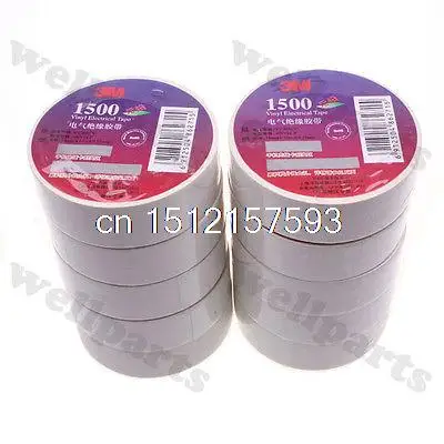 3M 1500 Industrial Electrical Tape Sticky Roll Lead Free Insulation Black 
