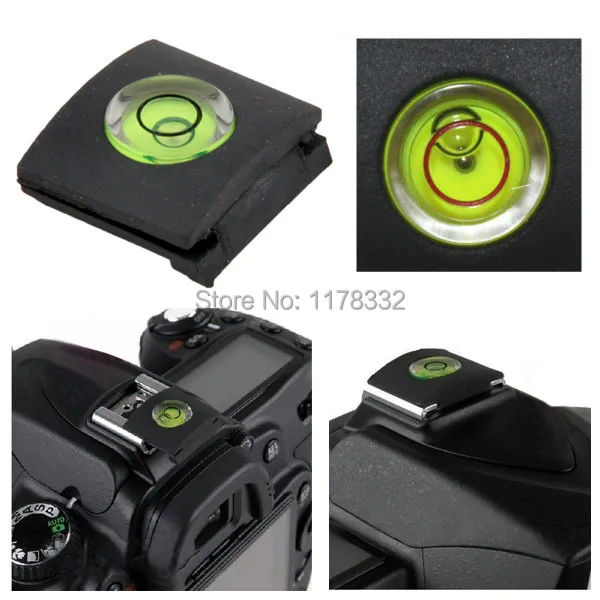 Flash Hot Shoe Cover Cap Bubble Spirit Level For Canon Nikon Pentax